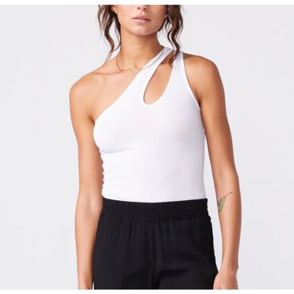 Monrow One Shoulder Bodysuit - Picture 1 of 8